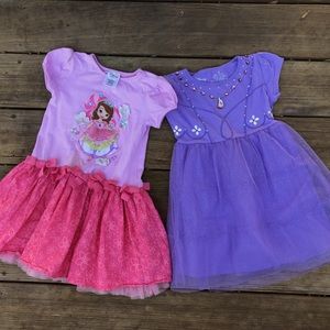 Girls size 4 Sofia the First dresses